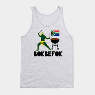 Bokbefok Braai Ninja Bok Rugby Supporter Tank Top